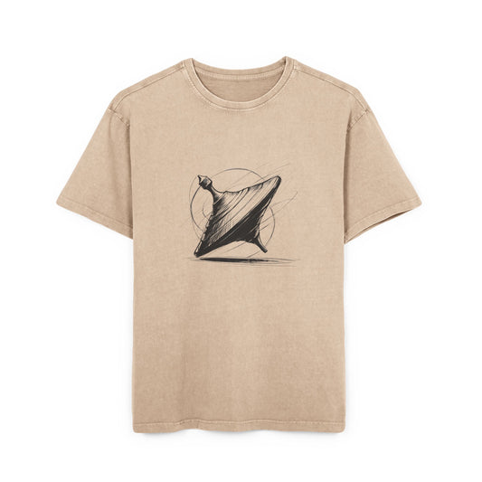 Spinning Top Oversized Acid Washed T-Shirt