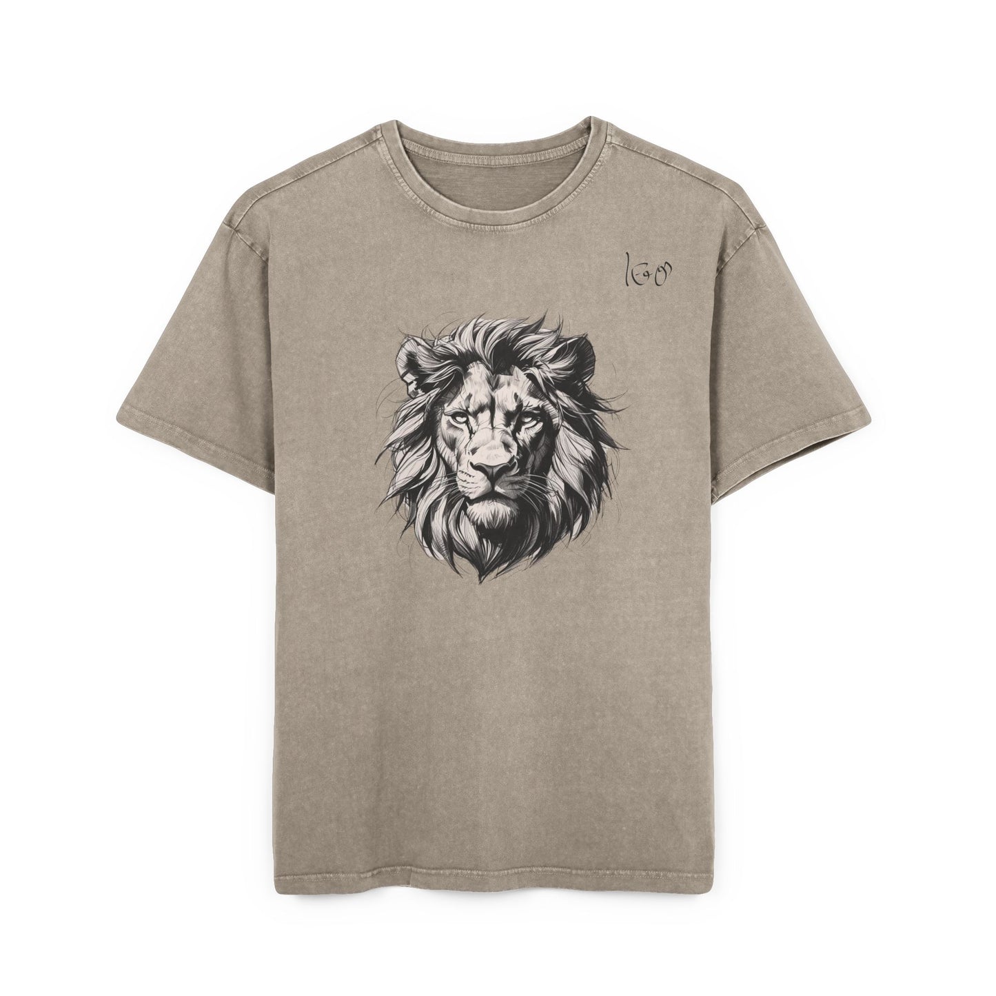 Leo Oversize Acid Washed T-Shirt